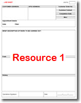 free job sheet template #1