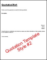 free quote template #2